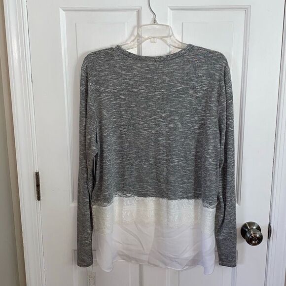 Zac & Rachel lightweight sweater with lace detail size L - Picture 7 of 12